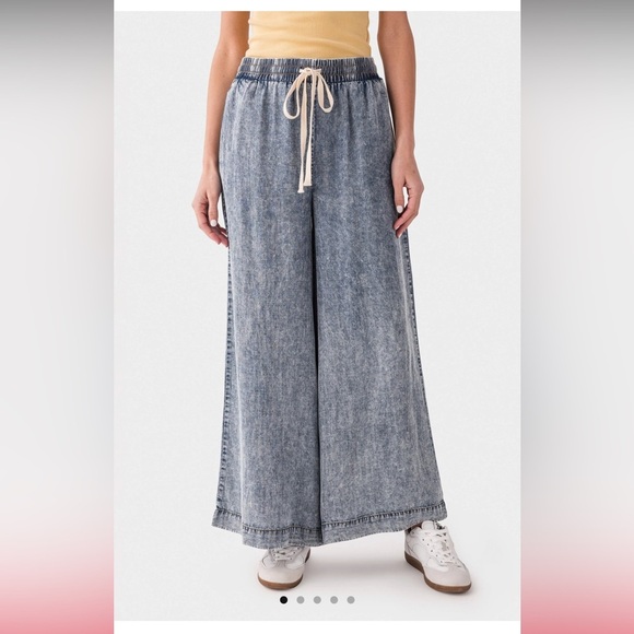 Eesome Mineral Washed wideleg Pant NWT - Picture 2 of 6